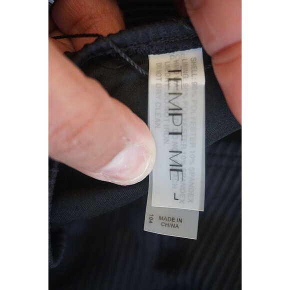 Tempt Me Women Ribbed One Shoulder Bikini Top - Size L, NWT - Picture 7 of 9